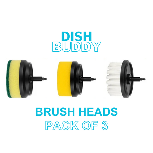 THE DISH BUDDY™ BRUSH HEADS x3